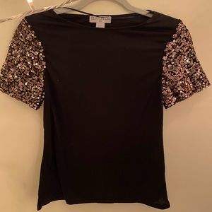 Sparkly sleeve top